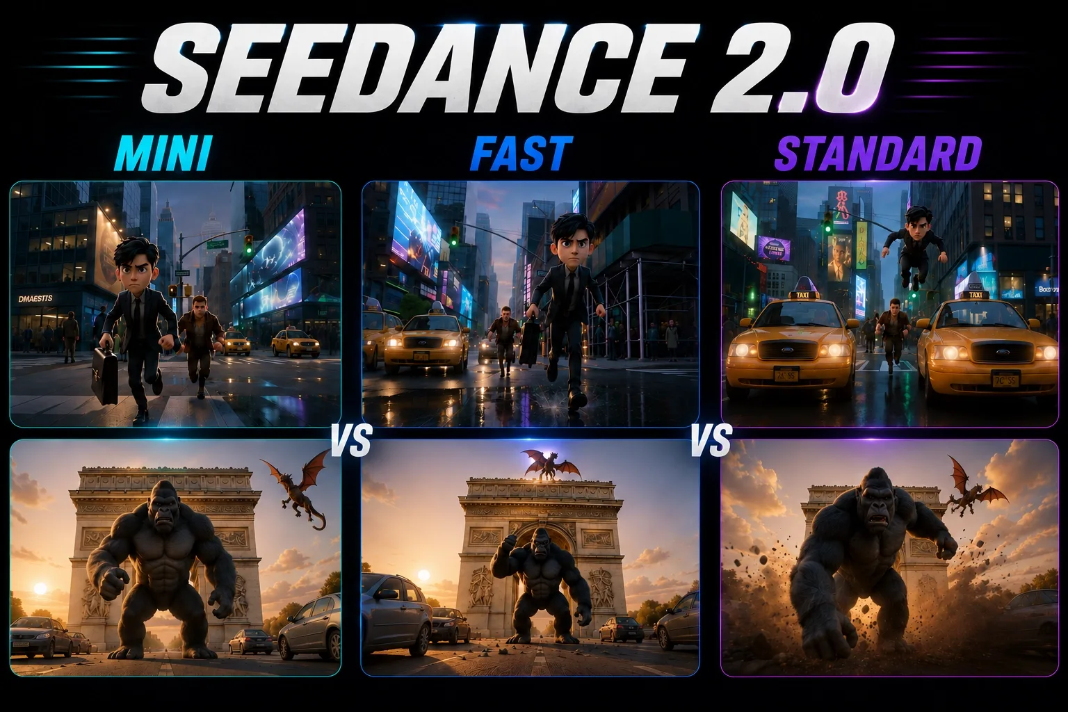 Seedance 2.0 Mini vs Fast vs Standard: What's the Difference? We Compared Them With the Exact Same Prompt