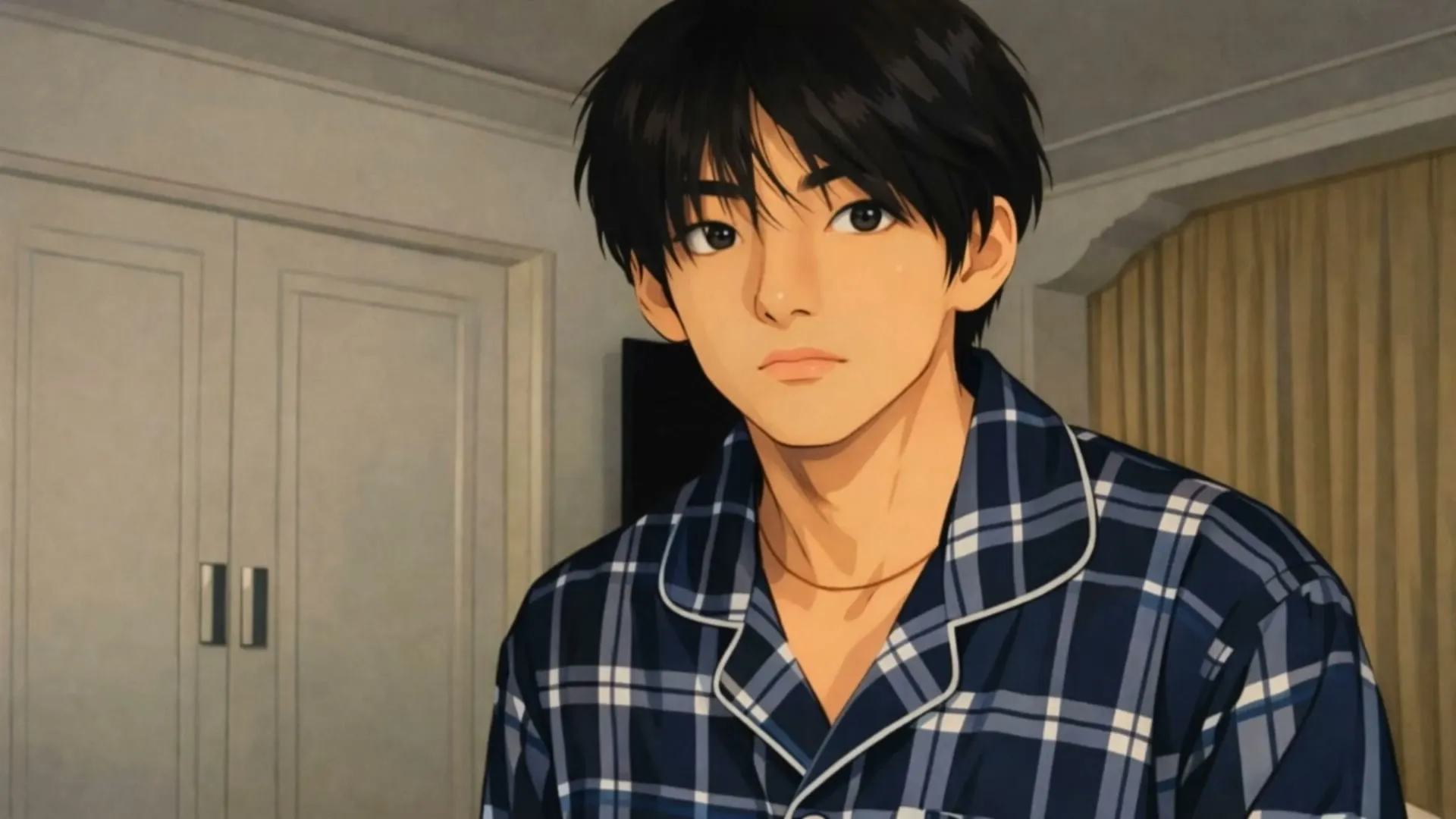 Red-haired anime character in detailed cinematic scene, showing animated character consistency