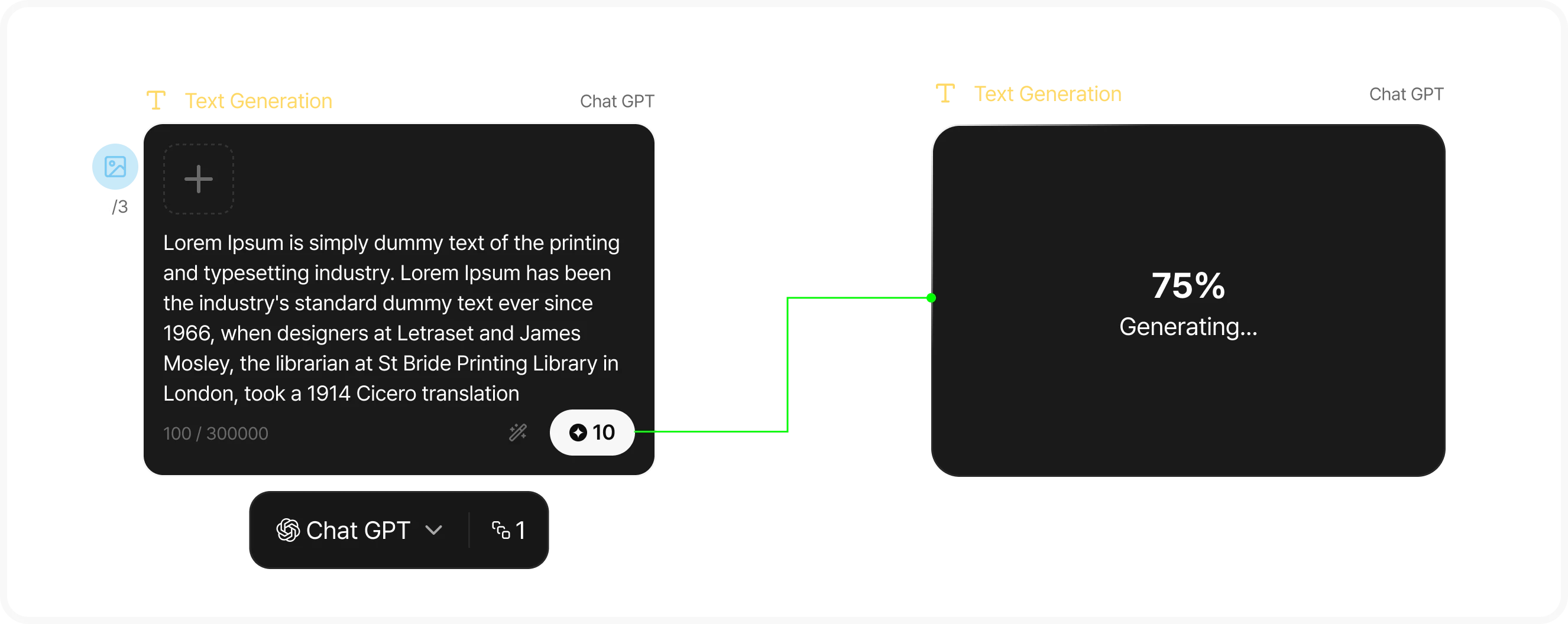 Connect nodes and generate