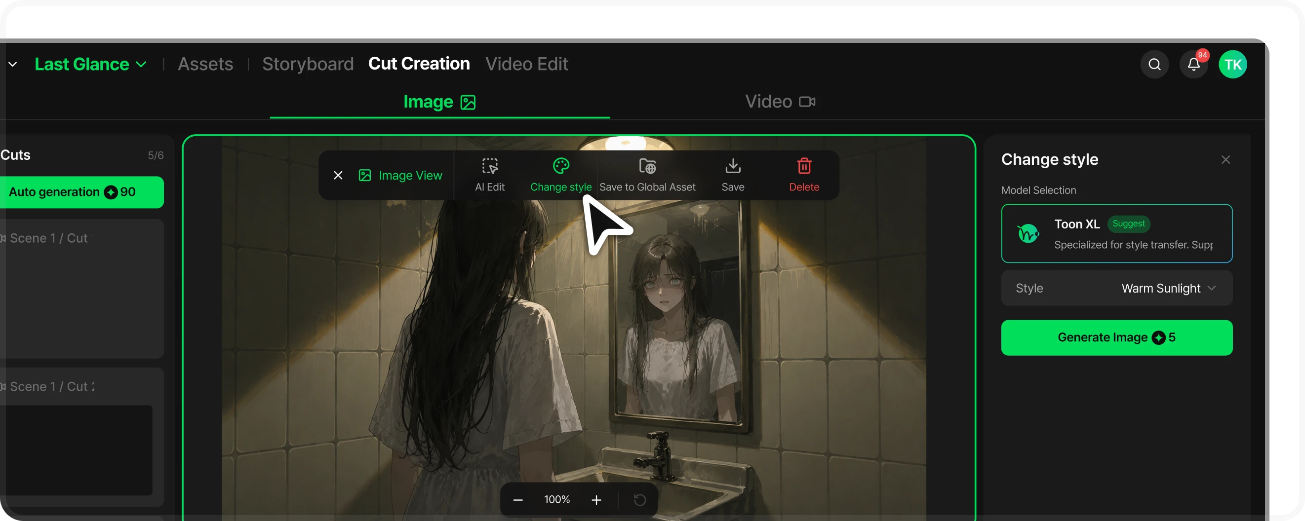 Change the art style