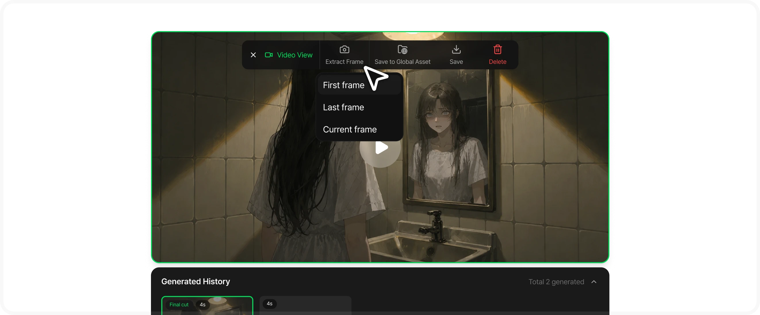 Pull a frame from a video — Extract Frame