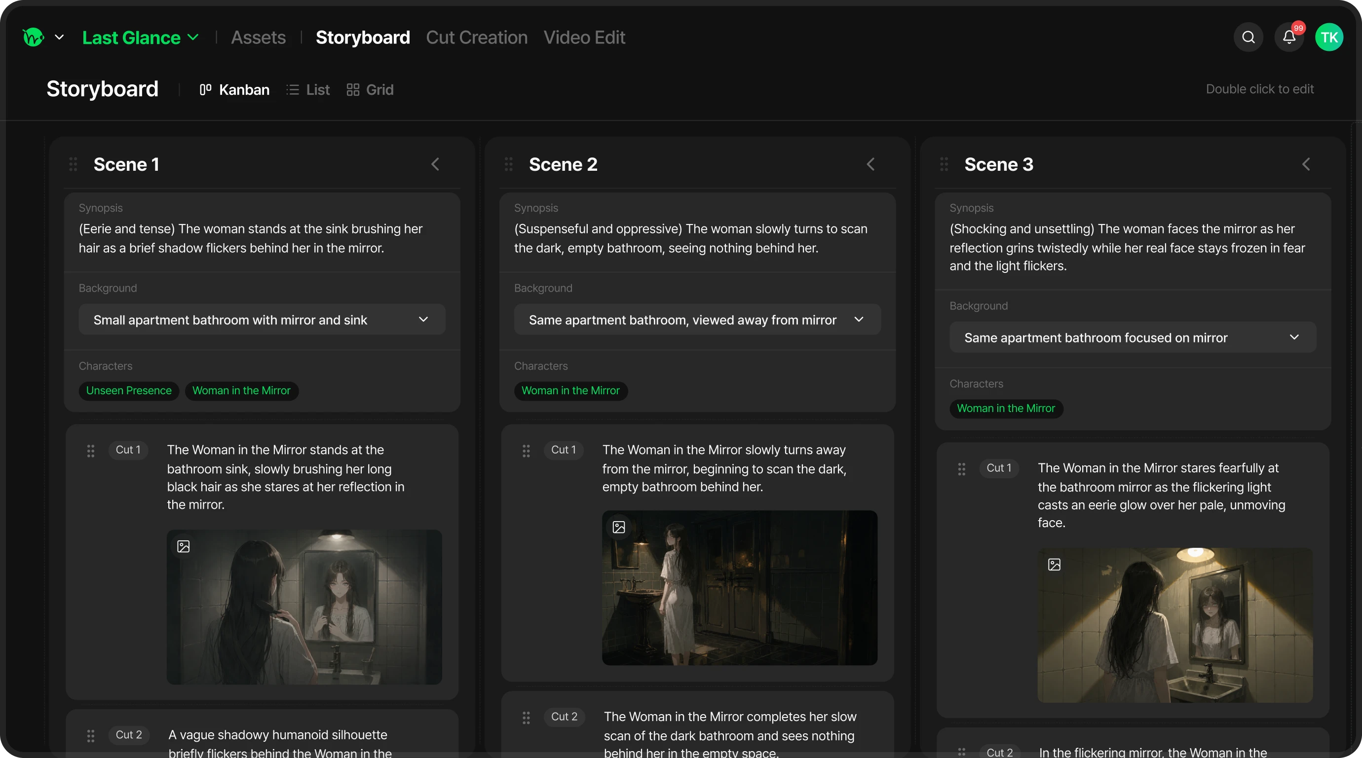 Storyboard — Create from an idea