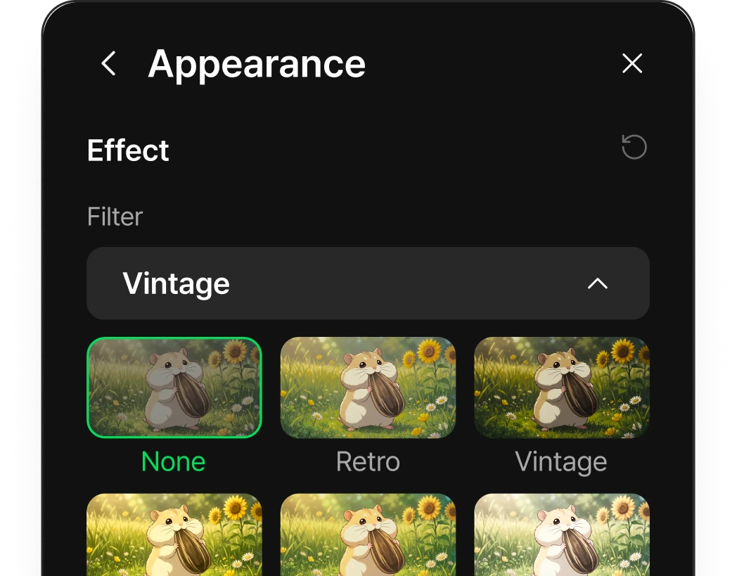 Filter presets